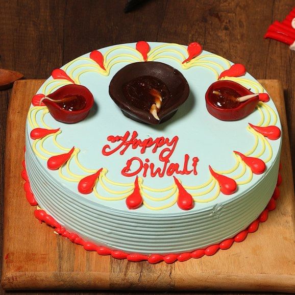 Happy Diwali Pineapple Cake